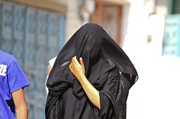 A veiled woman in Jeddah, Saudi Arabia, 2011.