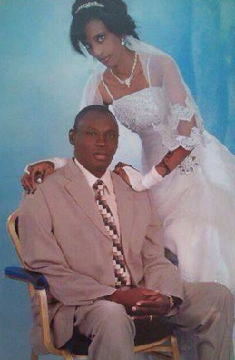 Wedding portrait of Mariem Ibrahim and Daniel Wani. Taken in December 2011. 