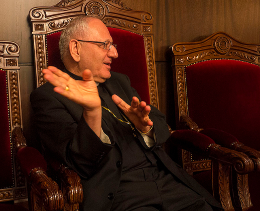 Louis Sako, the Chaldean Catholic Patriarch of Babylon, in a September 2013 photo.