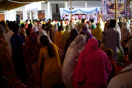 Christians at a church in Punjab, Pakistan; Sept. 2014 