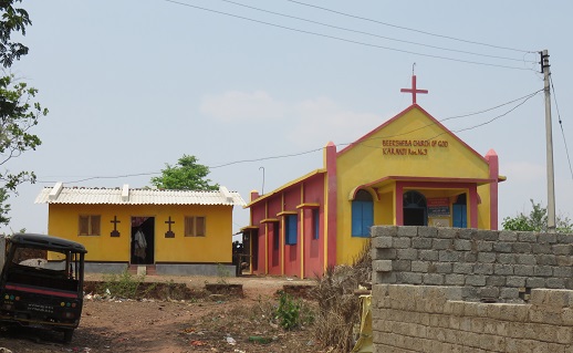 Pastor Sameli's church and home in the troubled Bastar district of Chhattisgarh, central India, 2016
