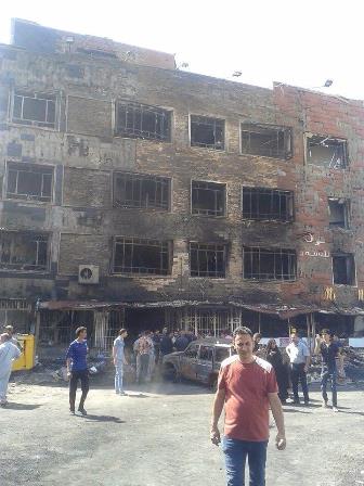 Alghadeer shopping area after the bombing. Baghdad, Iraq 