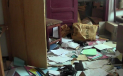 Seleka rebels made a mess of the Bible Society in Central Africa offices in Bangui on June 28.