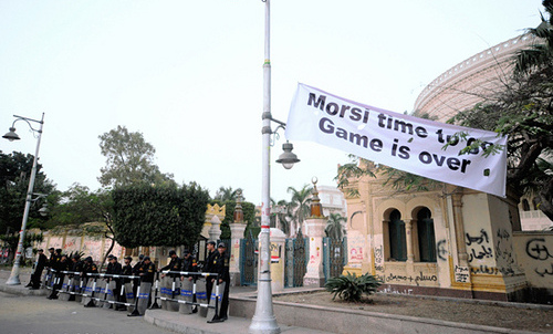 Resentment toward Morsi was on display during this protest in December 2012.
