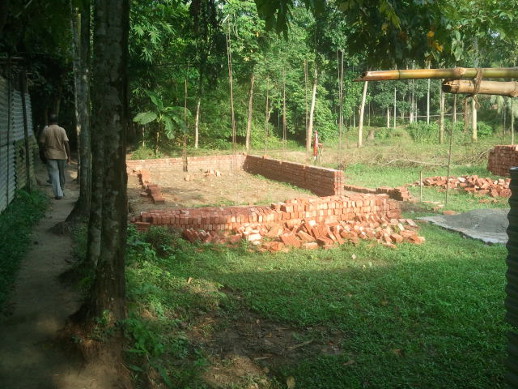 Construction of the Tangail Evangelical Holiness Church in Bilbathuagani village was brought to a halt in September.