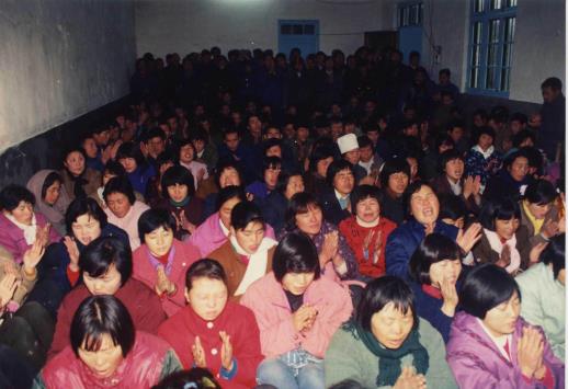 'House church' in Henan province, pictured in late 1980s/early 1990s.