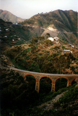 A railway bridge in remote Eritrea.