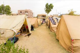 Tents of about 650 refugee families. Ankawa Iraq August 19 2014