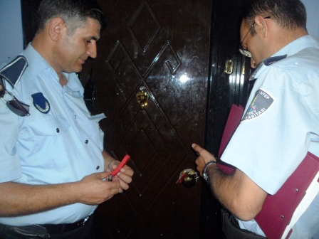 Gaziantep police seal the New Life Church door.