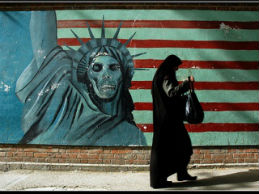 Graffiti on the former US Embassy, Tehran