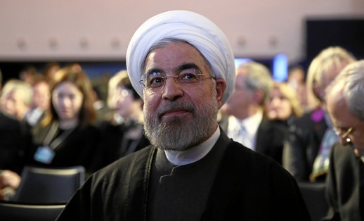 Iranian President Hassan Rouhani at the World Economic Forum in Switzerland in 2014.