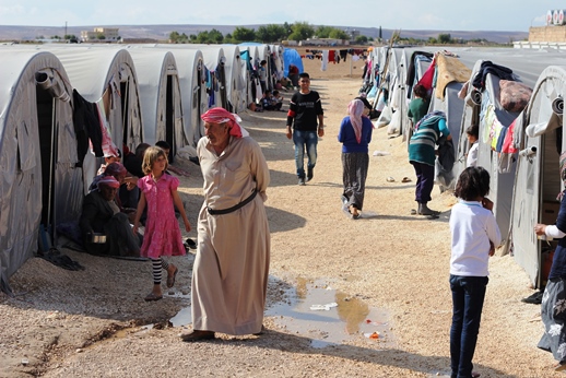 A Yezidi refugee camp in Suruc, near the Syrian border, March 2015