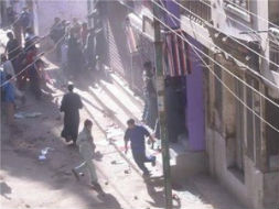 Rioters in Al-Nasriyah.