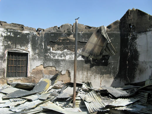 Boko Haram
 destroyed the Living Faith Church building in Damaturu, Yobe state, in November 2011.