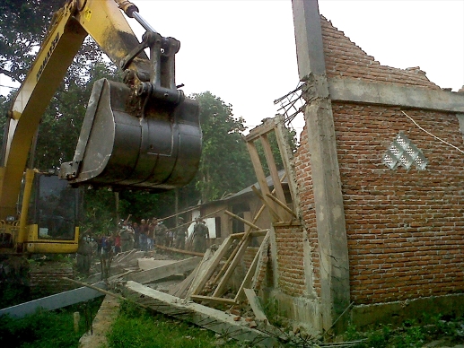 Demolitions of churches, such as the Batak Protestant Church (above in a 2013 photo), have become relatively commonplace in Indonesia.