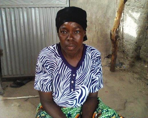 A mother from Borno State whose daughter was abducted in Chibok by Boko Haram, April 2014