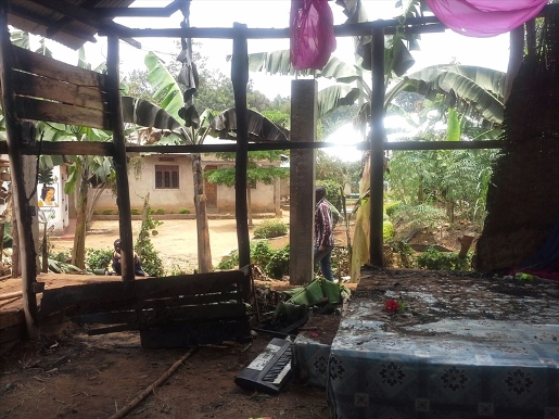 The Buyekera Pentecostal Assemblies of God church in Bukoba, after it was set on fire on 23 September.