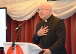 Archbishop Jean-Clement Jeanbart at the Oct. 13 release of the report in London.