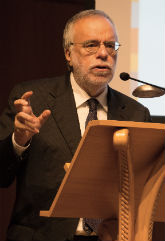Dr. Andrea Riccardi, founder of Sant'Egidio and forum keynote speaker.