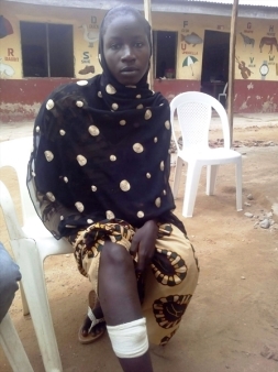 Mercy was abducted by Boko Haram and spent five weeks in captivity, Nigeria Nov 2015