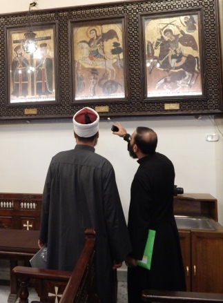 Religious leaders from the two different faiths visited each others' places of worship.