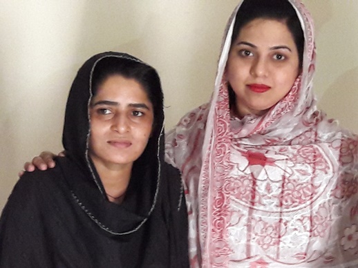 Sonia Gill (left), 23, with Mary Gill, a Member of the Punjab Assembly.