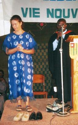 Beatrice Stockly, left, in Timbuktu 2000. She was first kidnapped in 2012