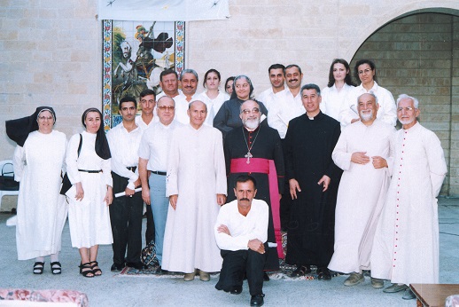 Archbishop Rahho with other priests in his diocese