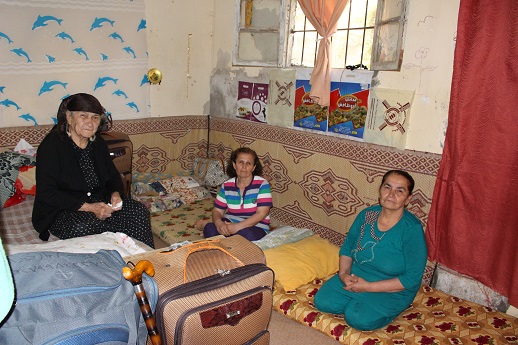 Bahar (left), 81, with her daughters, Samira and Bahija. IS beat Bahija and ransacked their home in Tel Kayf, outside Mosul. Bahar's family shares a one-bedroomed house in Amman with another family of three, who sleep in the lounge.