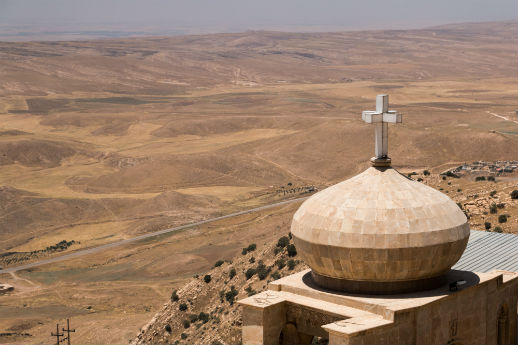 St. Matthew's monastery falls halfway between Mosul and Iraq's Kurdistan.