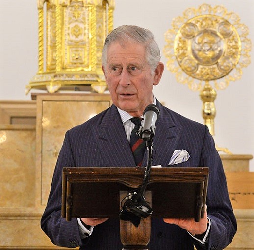 Prince Charles speaking at London's St Thomas Cathedral Syriac Orthodox Church, UK, October 2016