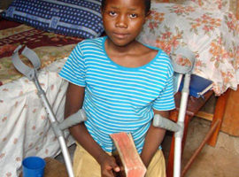 Tortured Ugandan girl regaining use of legs