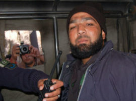 Mumtaz Qadri after his arrest following the assassination of Punjab Governor Salman Taseer in 2011. (Photo: courtesy of Dawn)