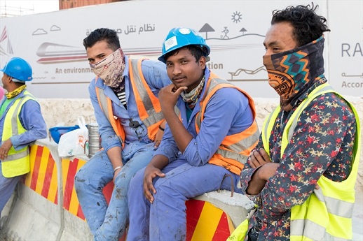 Hundreds of thousands of migrant workers are helping to construct a dozen state-of-the-art football stadiums in preparation for the 2022 FIFA World Cup in Qatar.