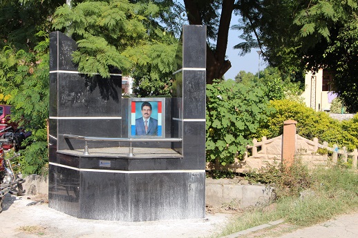 The memorial to Shahbaz Bhatti, which marks the location of his assassination. Islamabad, Pakistan.