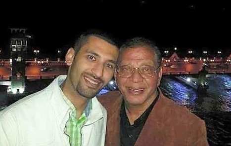 Youssef Lamei, right, with his son, Tony in April 2015