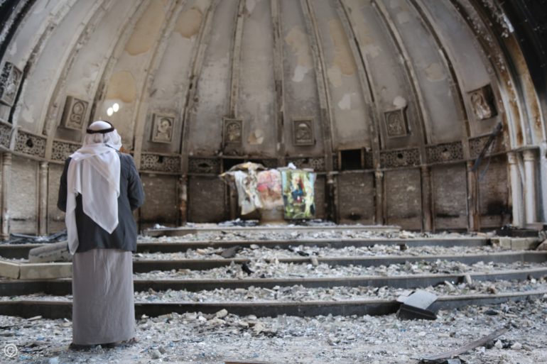 Desecrated church I in Qaraqosh, Iraq. (Photo: World Watch Monitor)