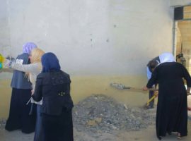 Muslims clean up Mosul monastery desecrated by IS