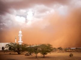 Sandstorm over Mandera, one of three provinces in NE Kenya (Photo: Open Doors International)