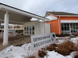 The administrative centre of the Jehovah's Witnesses based in the town of Solnechnoye in the federal city of St Petersburg, Russia. The Supreme Court has ordered the disbanding of the group. It needs to hand over all its assets and property to the Russian government. (Photo: Getty Images)