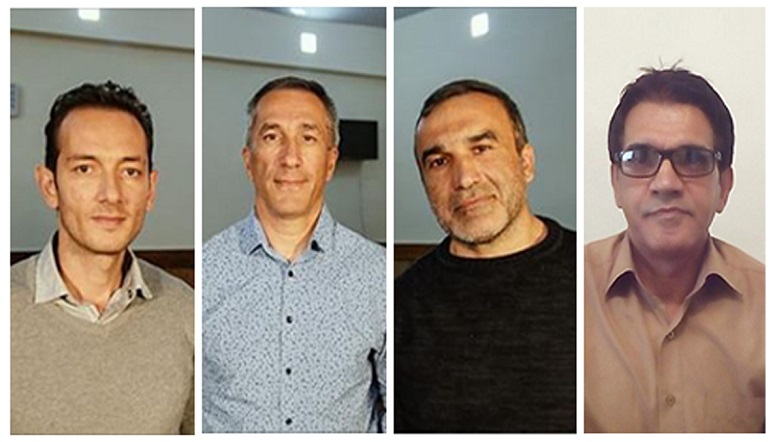 Left to right: Bahram Nasibov, Eldar Gurbanov, Yusif Farhadov and Naser Navard Gol-Tapeh (Article 18)