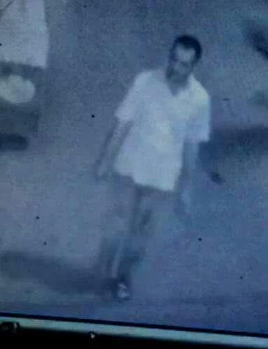 The man who allegedly stabbed Amal Awad just outside her church caught on CCTV from a nearby shop. (Photo: World Watch Monitor)