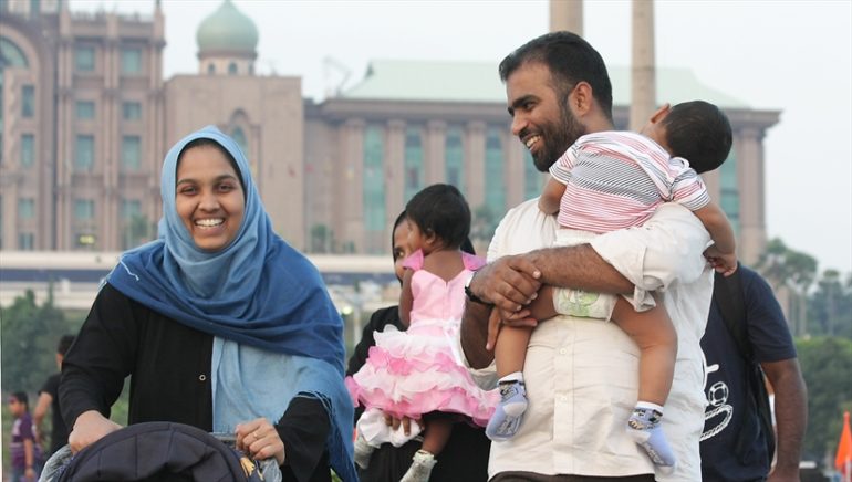 A Muslim family in Malaysia's capital, Kuala Lumpur. (Photo: Open Doors International)