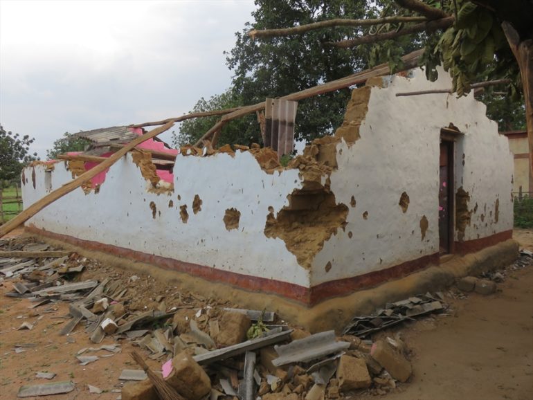 Attacks on Christians in India by Hindu extremists are on the increase and often their church buildings are destroyed as well, like this one in central India. (Photo: World Watch Monitor)