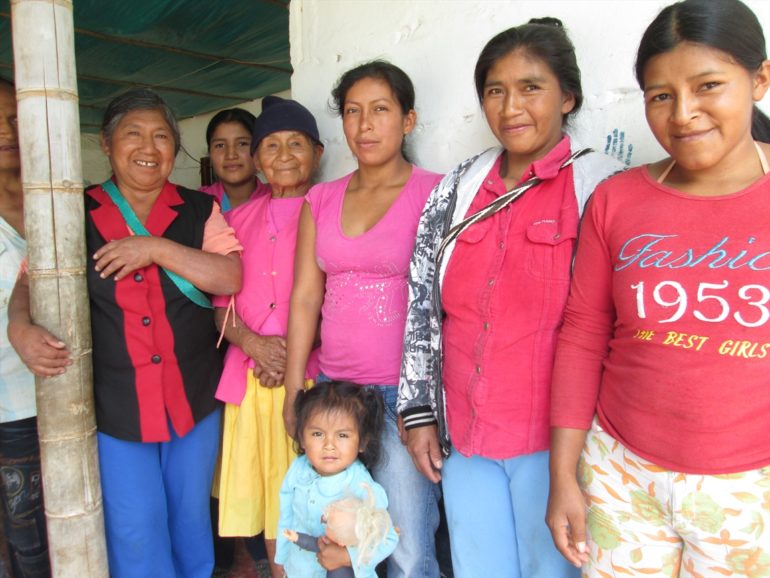 Women from some of the displaced Christian Nasa families.