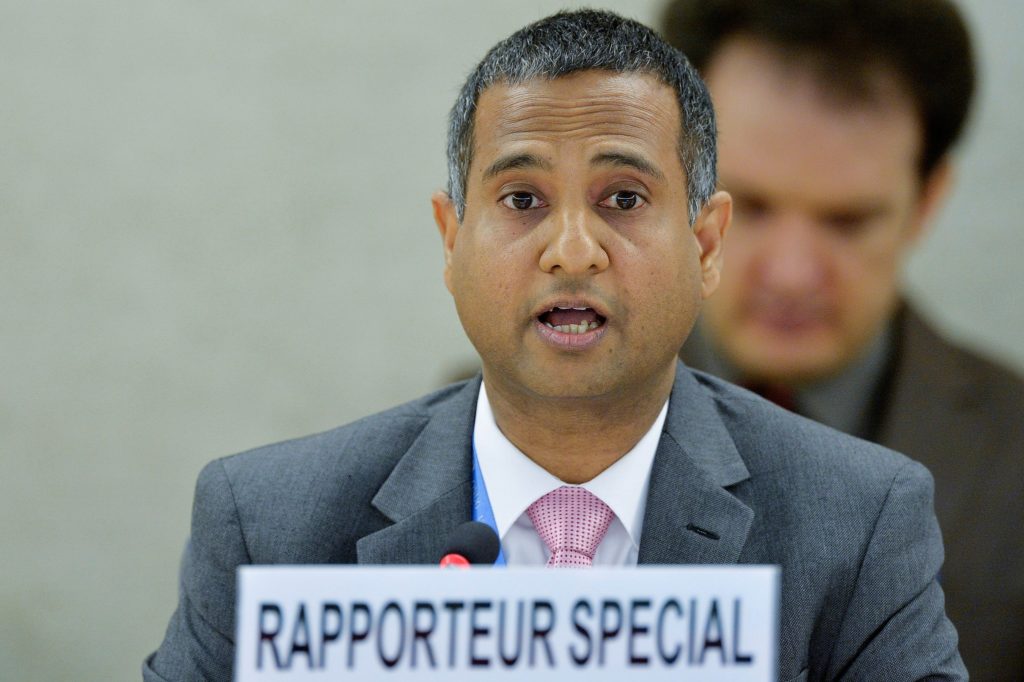 Ahmed Shaheed, the UN Special Rapporteur on Freedom of Religion or Belief (UNHRC, 2014)