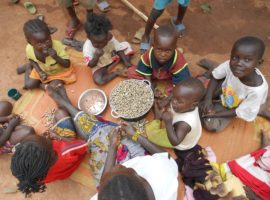 UN chief visits CAR, where lack of aid is leading to starving children