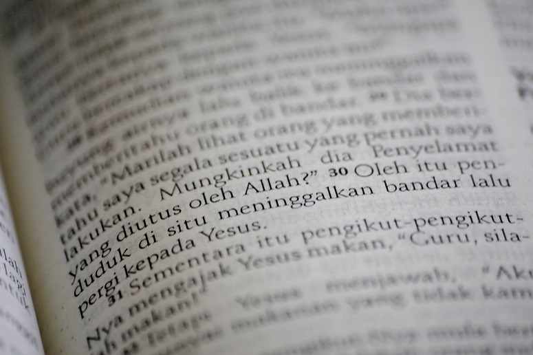 A Bahasa-language Bible, in which the word 'Allah' is used for God (World Watch Monitor)