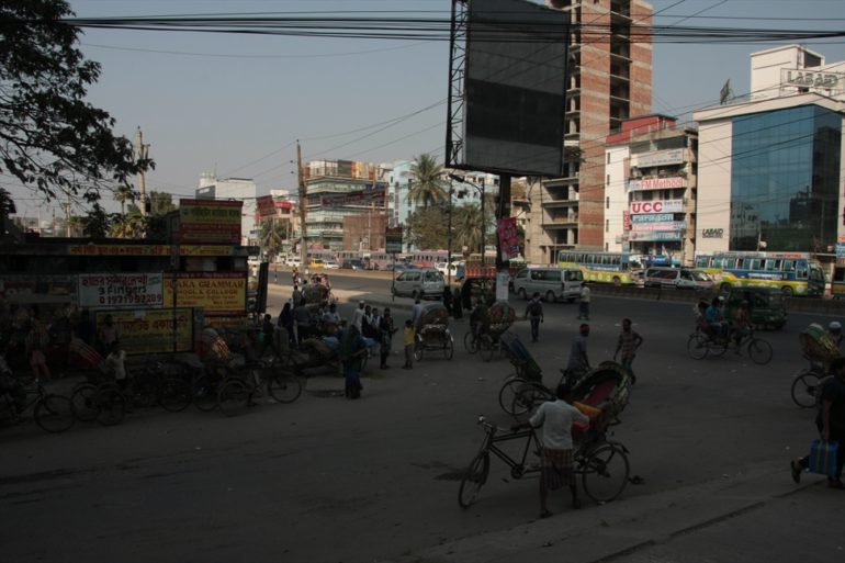 Street in the capital Dhaka, February 2016. (Photo: World Watch Monitor)