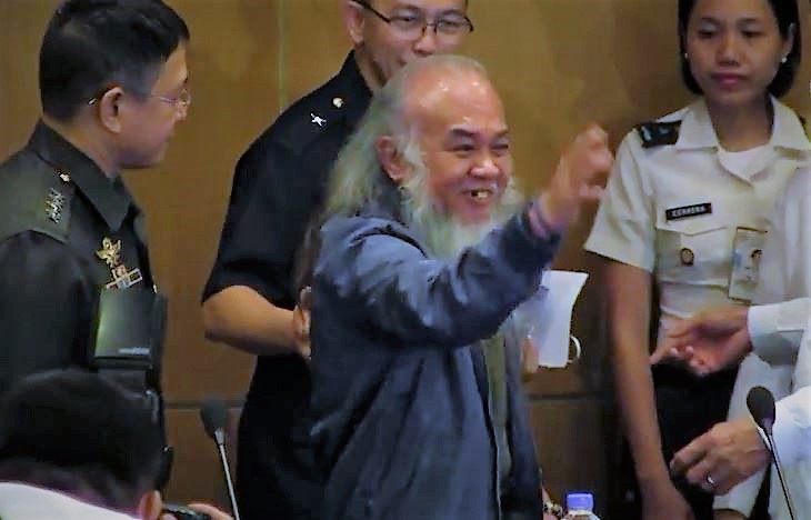 Fr. Teresito “Chito” Suganob in a still taken from a video shortly after his release.